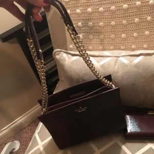 Kate Spade burgundy purse